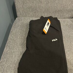 Fila Black Joggers with Logo